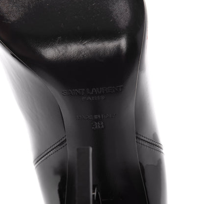 Saint Laurent Patent Opyum Booties 38 Black 10 of 12