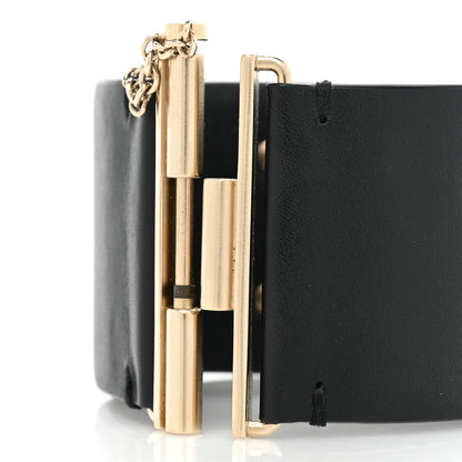 Chanel Calfskin CC Wide Cuff M Black Gold 4 of 7