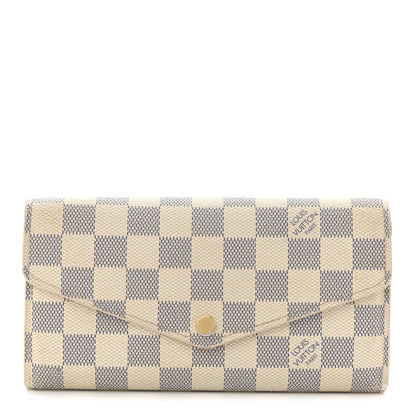 Louis Vuitton Damier Azur Sarah Wallet NM 1 of 9