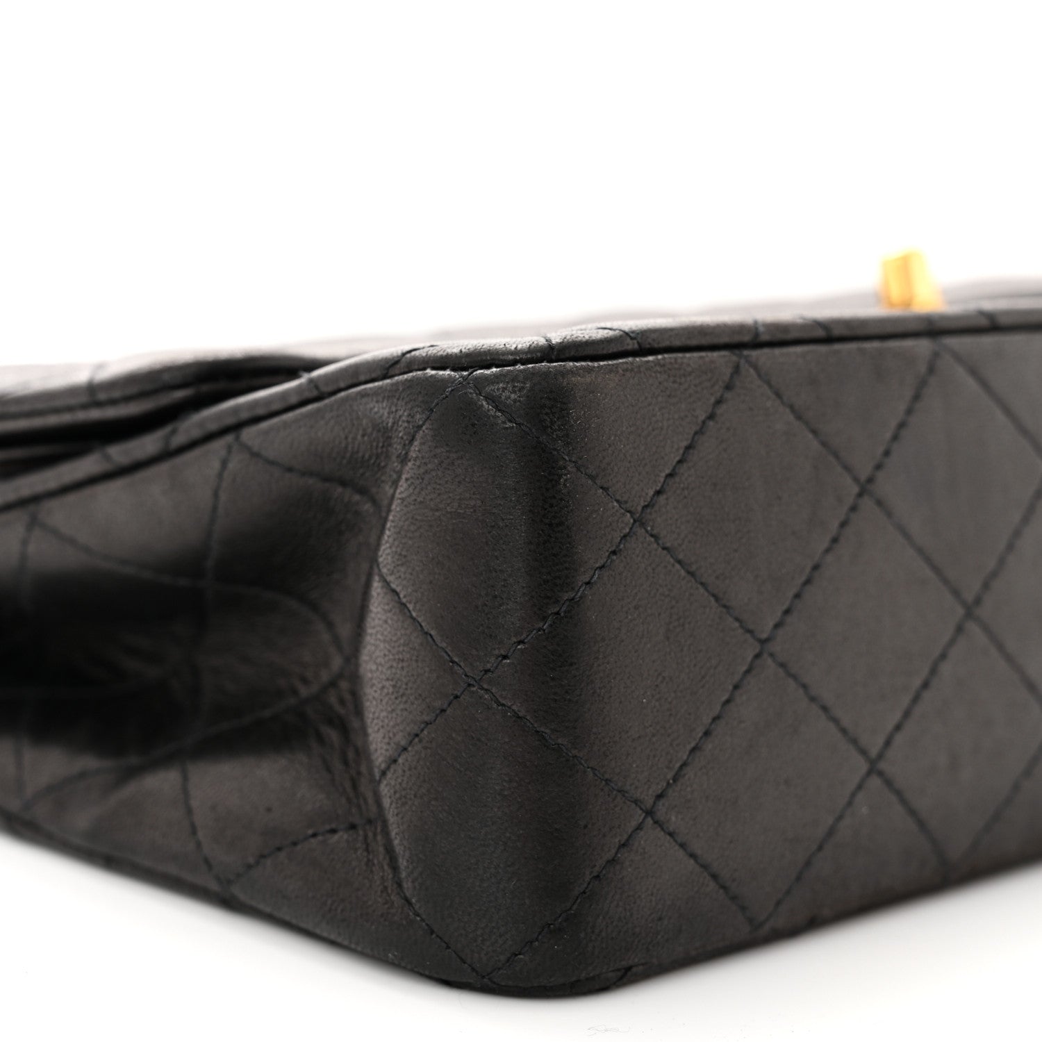 Chanel Lambskin Quilted Medium Double Flap Black 9 of 10