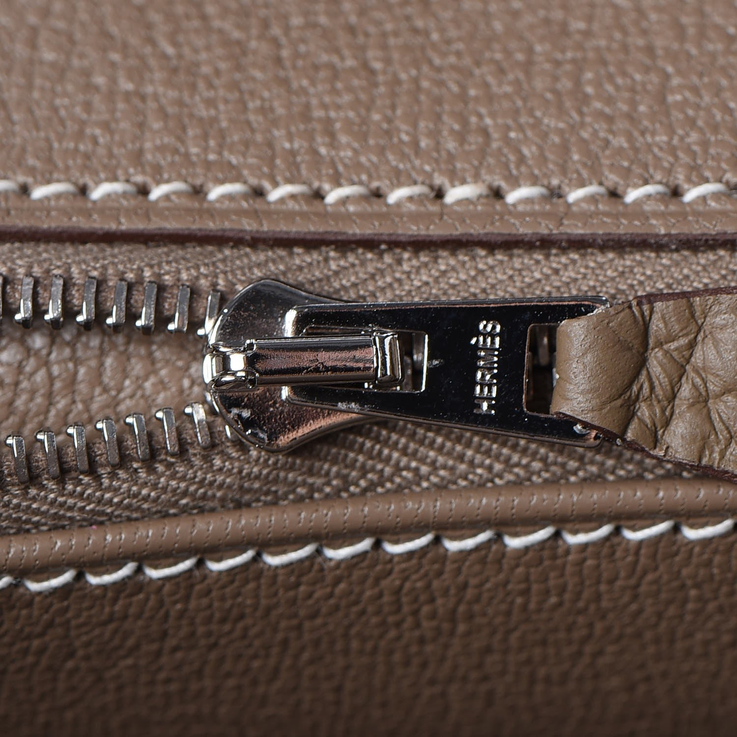 Hermes Taurillon Clemence Birkin 30 Etoupe 27 of 34
