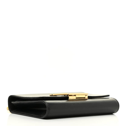 Louis Vuitton Calfskin Chain Louise MM Black 4 of 18