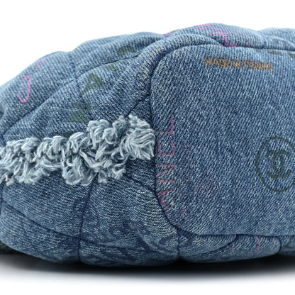Chanel Denim Quilted Small Mood Bucket With Chain Blue Multicolor 9 of 9