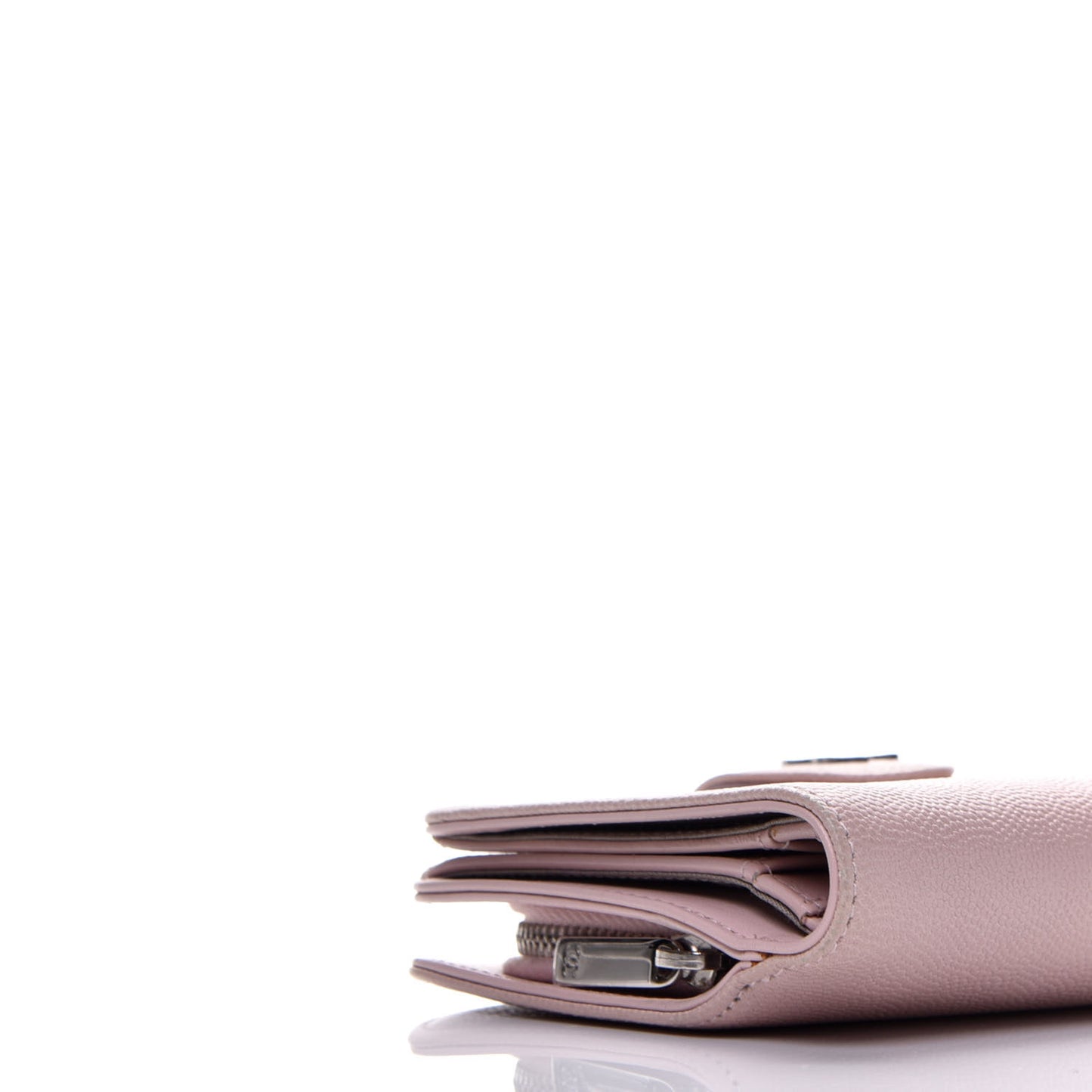 Caviar Sevruga Zip Pocket Wallet Light Pink