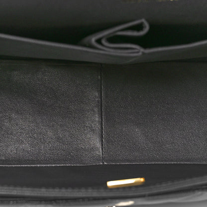 Chanel Caviar Quilted Jumbo Double Flap Dark Grey 6 of 10