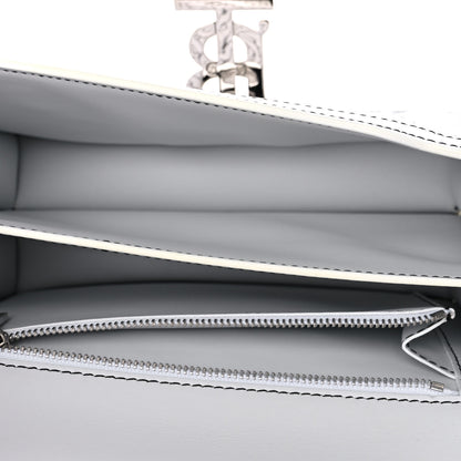Burberry Calfskin Monogram Embossed Small TB Chain Bag Optic White 2 of 9