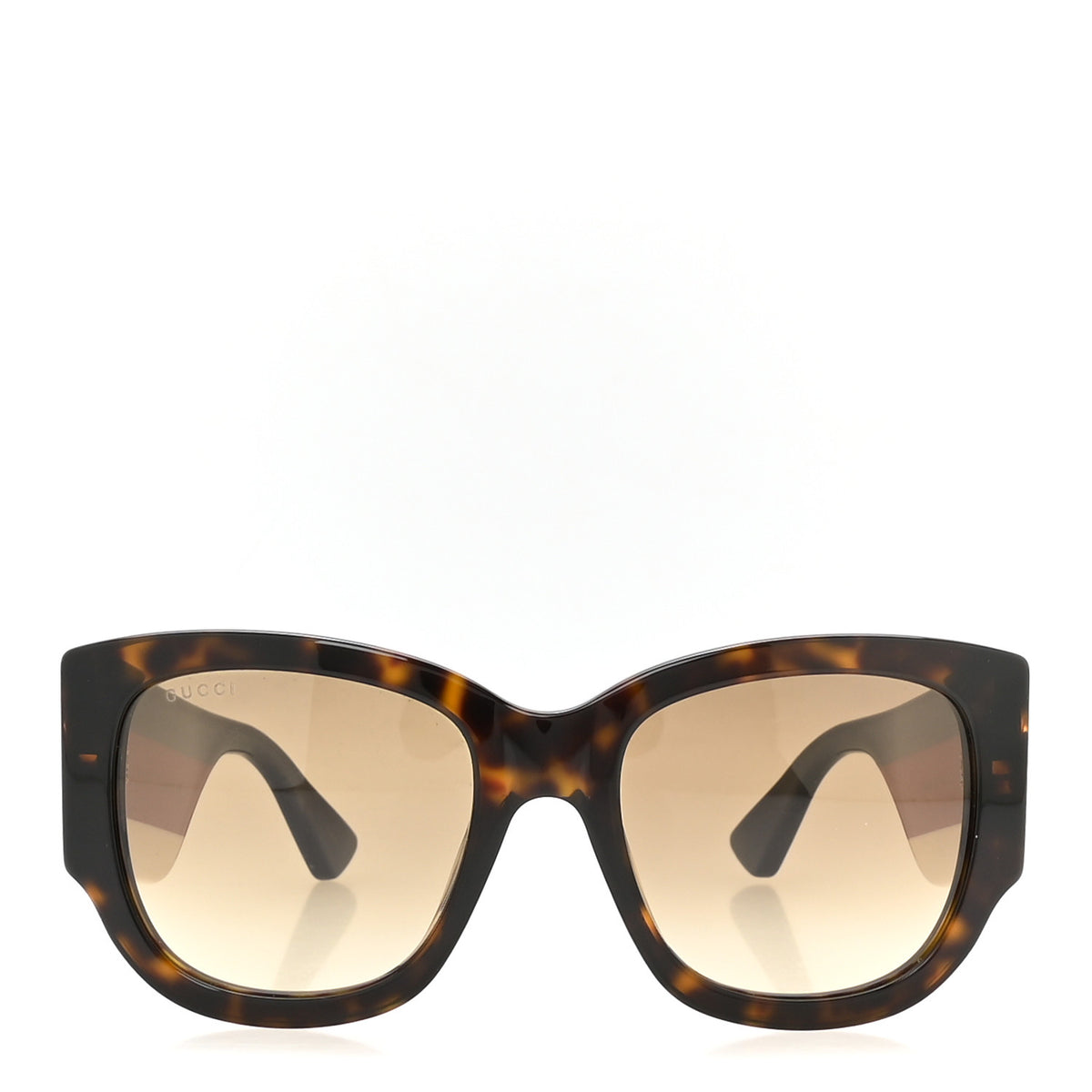 Acetate Web Oversized Frame Rectangle Sunglasses GG0276S Tortoiseshell