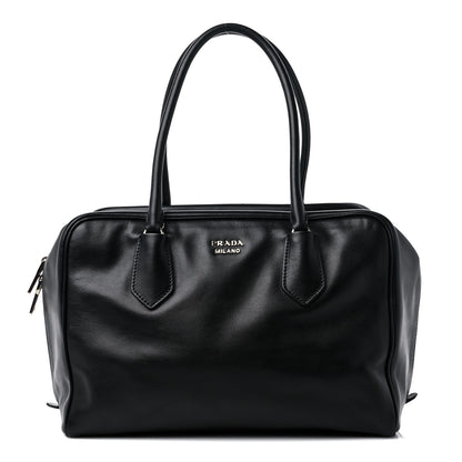 Prada Soft Calf Large Inside Tote Black Mughetto 1 of 8
