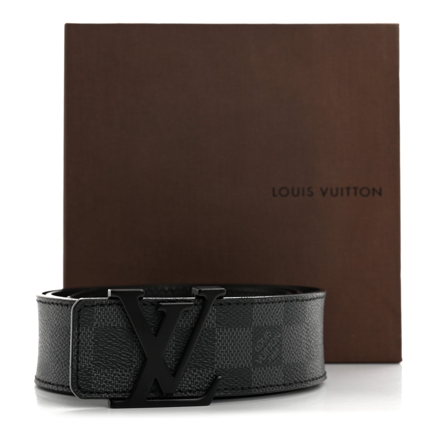 Damier Graphite 40mm LV Initiales 90 36 Belt