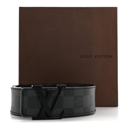 Louis Vuitton Damier Graphite 40mm LV Initiales 90 36 Belt 9 of 9
