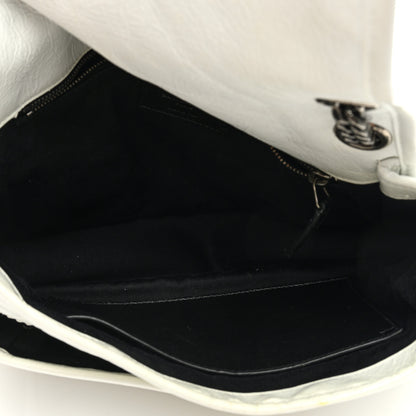 Saint Laurent Crinkled Calfskin Matelasse Monogram Medium Niki Chain Satchel Crema Soft 5 of 8