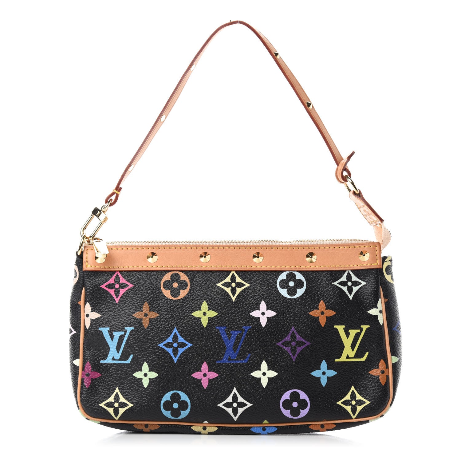 Louis Vuitton Monogram Multicolor Pochette Accessories Black 1 of 11