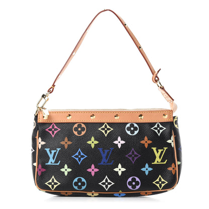 Louis Vuitton Monogram Multicolor Pochette Accessories Black 1 of 11