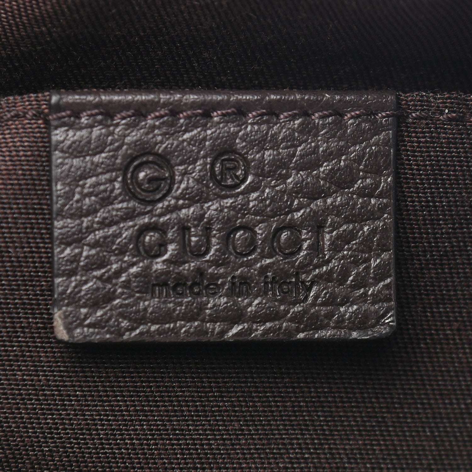 Gucci Monogram Belt Bag Dark Brown 8 of 9