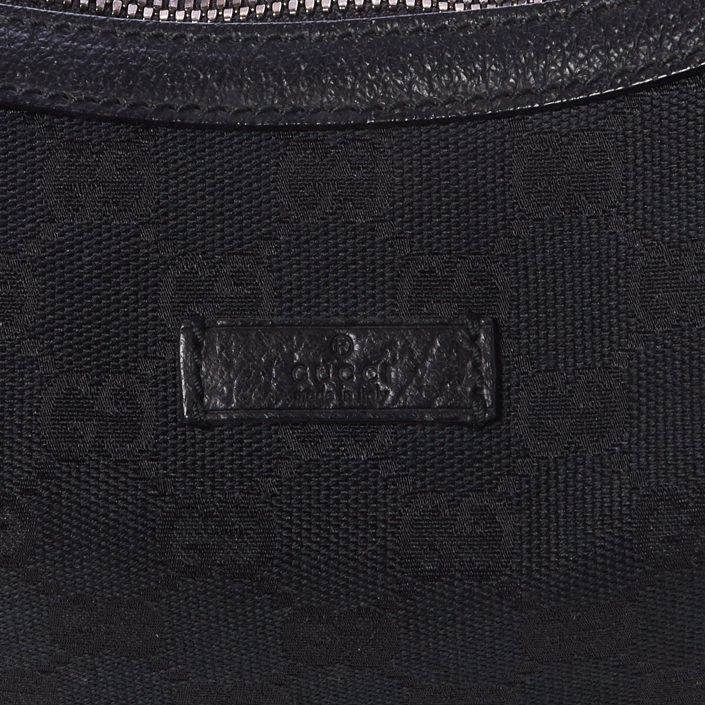 Monogram Medium Half Moon Hobo Black