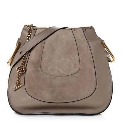Chloe Grained Calfskin Small Hayley Hobo Motty Grey 1 of 10