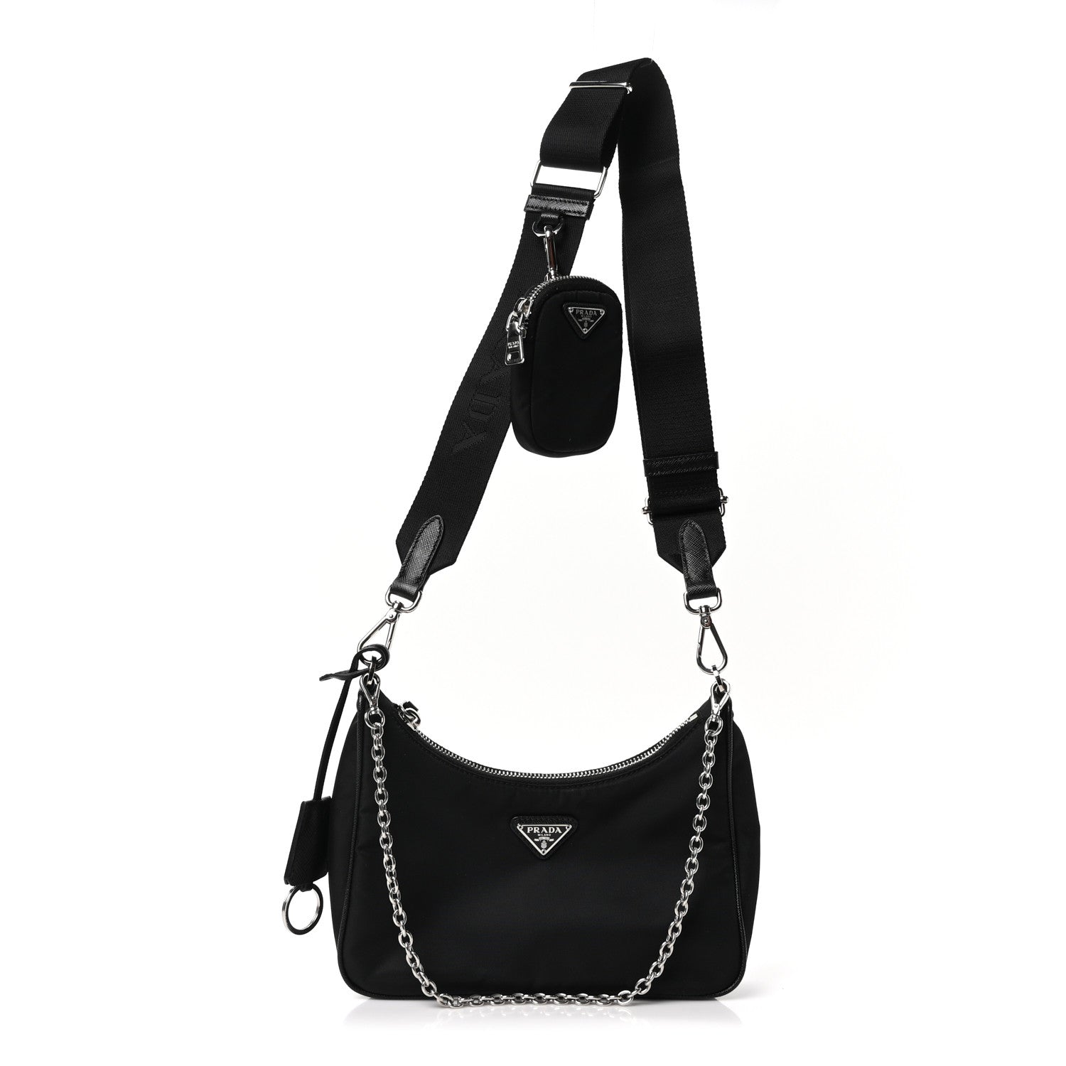 Prada Re-Nylon Saffiano Re-Edition 2005 Shoulder Bag Black 1 of 10