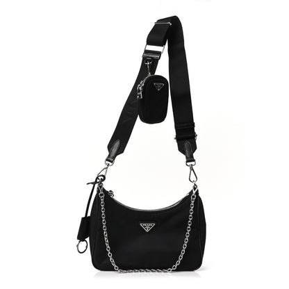 Prada Re-Nylon Saffiano Re-Edition 2005 Shoulder Bag Black 1 of 10