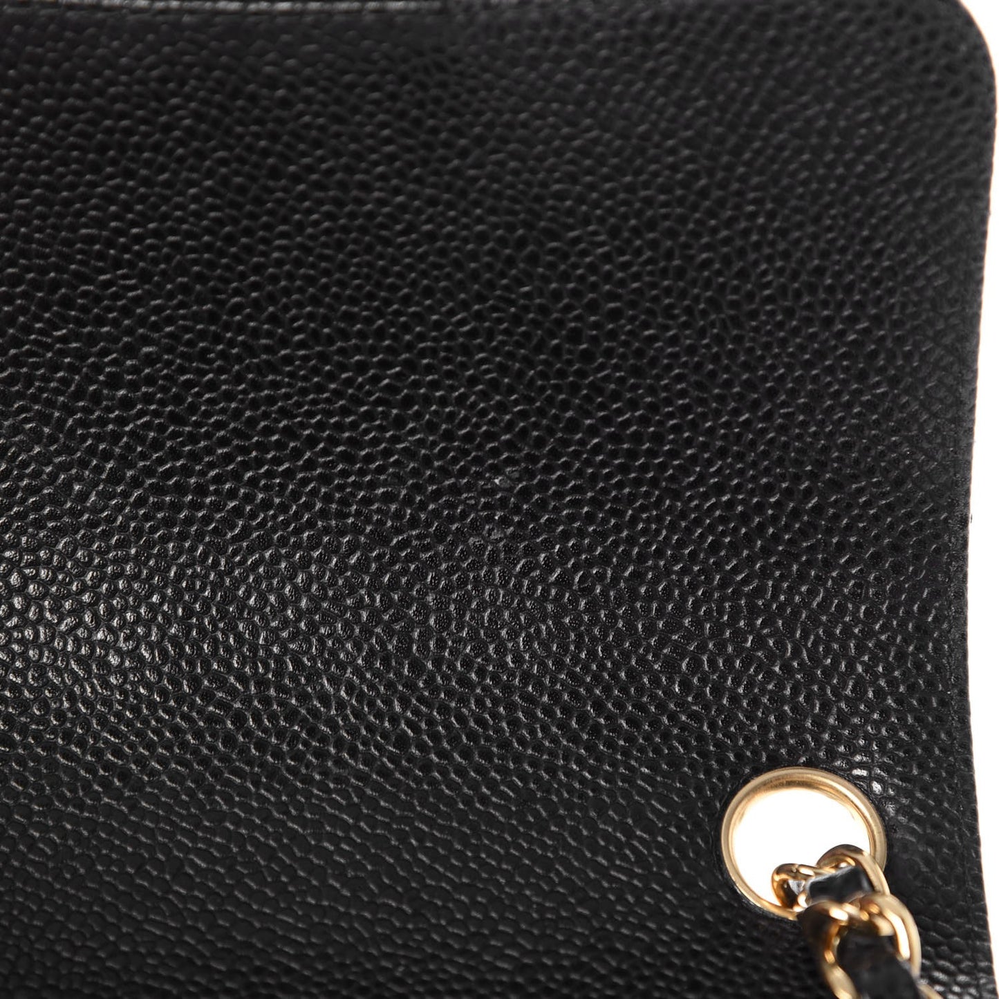 Caviar Quilted Mini Square Flap Black
