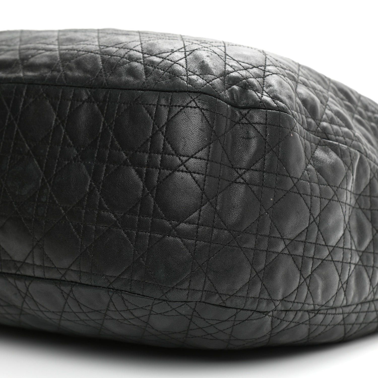 Christian Dior Lambskin Cannage Large Dior Soft Hobo Black 10 of 16