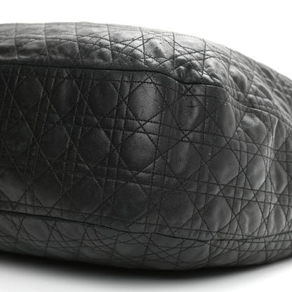 Christian Dior Lambskin Cannage Large Dior Soft Hobo Black 10 of 16