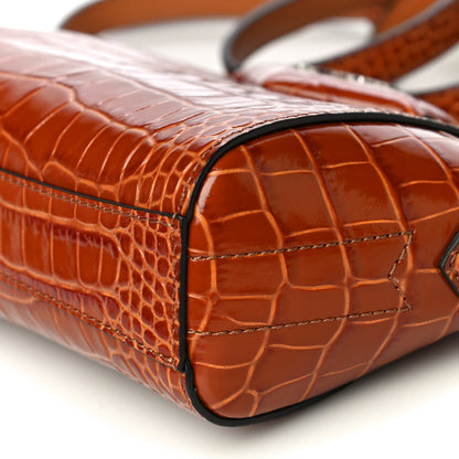 Givenchy Calfskin Crocodile Embossed Nano Antigona Tan 6 of 9