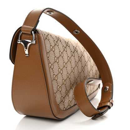 Gucci Monogram Small Horsebit 1955 Asymmetric Shoulder Bag 3 of 13