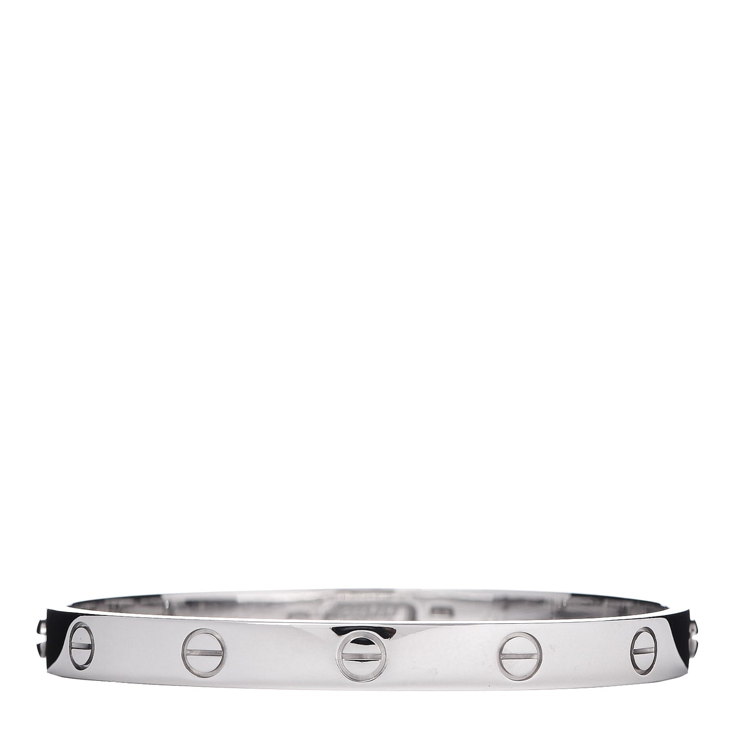 18K White Gold LOVE Bracelet 17