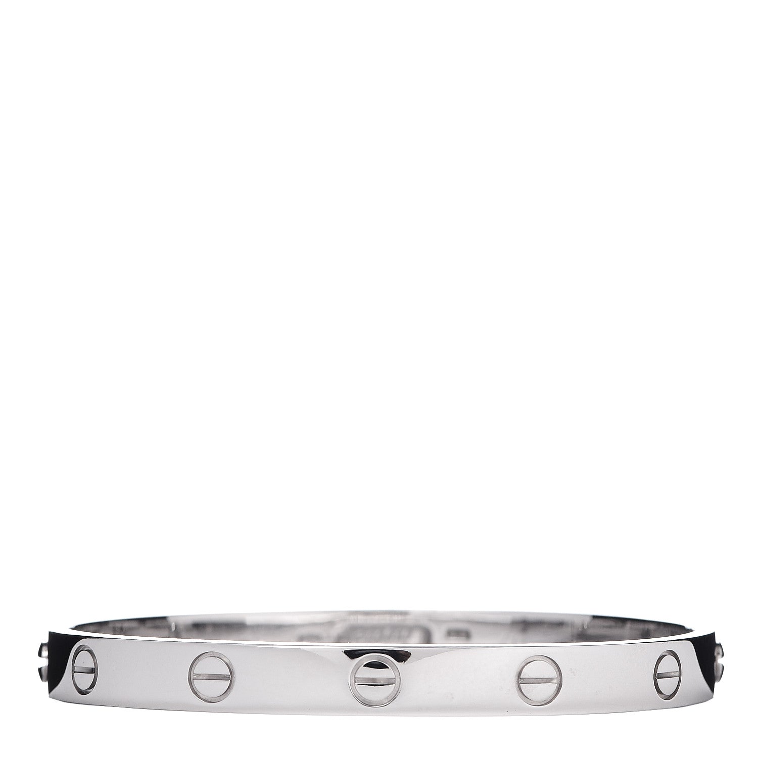 Cartier 18K White Gold LOVE Bracelet 17 3 of 4