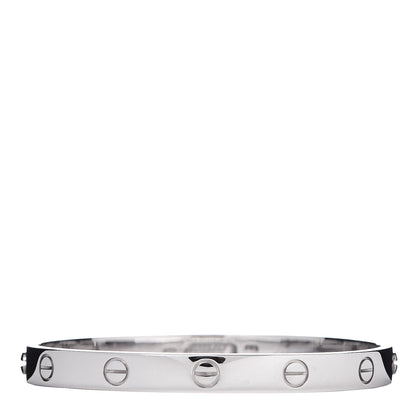 Cartier 18K White Gold LOVE Bracelet 17 3 of 4