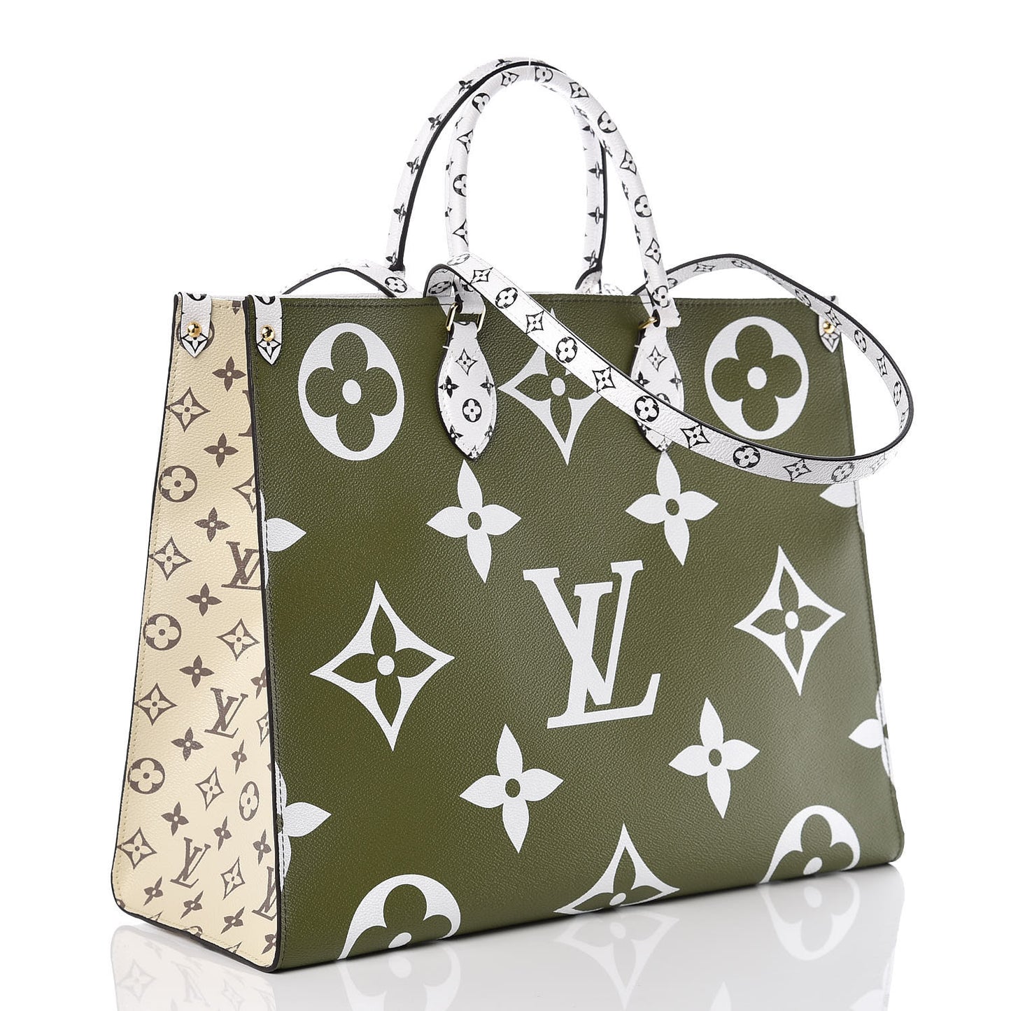Monogram Giant Onthego GM Kaki Beige