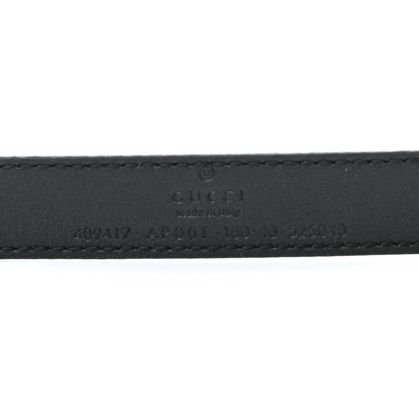 Calfskin Double G 20mm Belt 100 40 Black