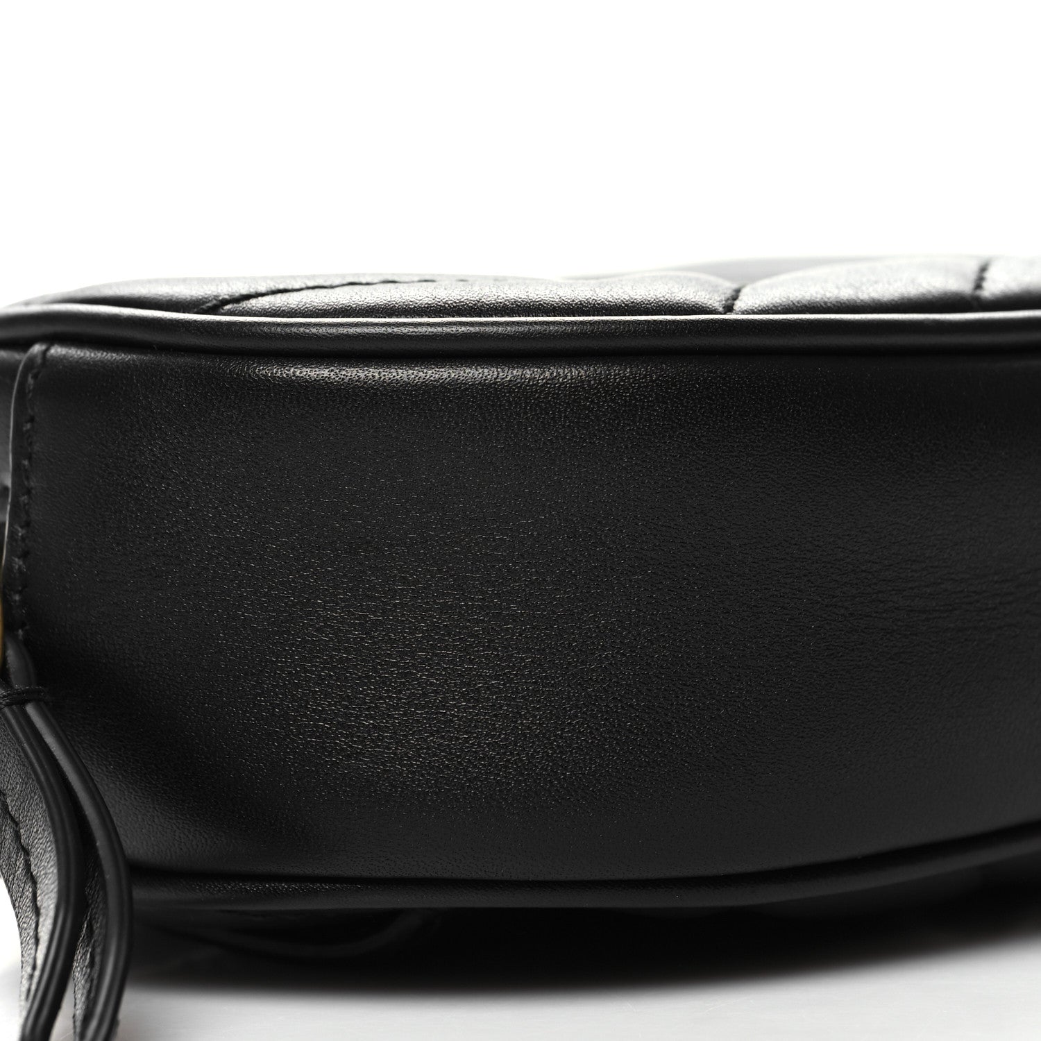 Gucci Calfskin Matelasse GG Marmont Belt Bag 75 30 Black 10 of 11