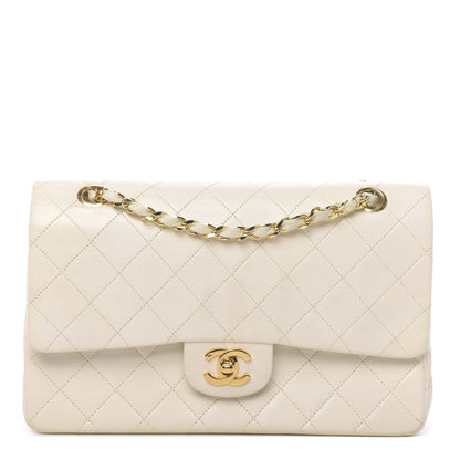 Chanel Lambskin Quilted Medium Double Flap White 1 of 13