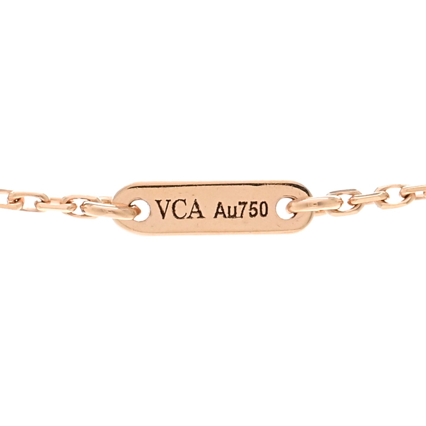 18K Rose Gold Carnelian Sweet Alhambra Pendant Necklace