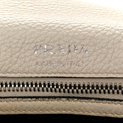 Prada Vitello Daino Soft Flap Crossbody White 6 of 11