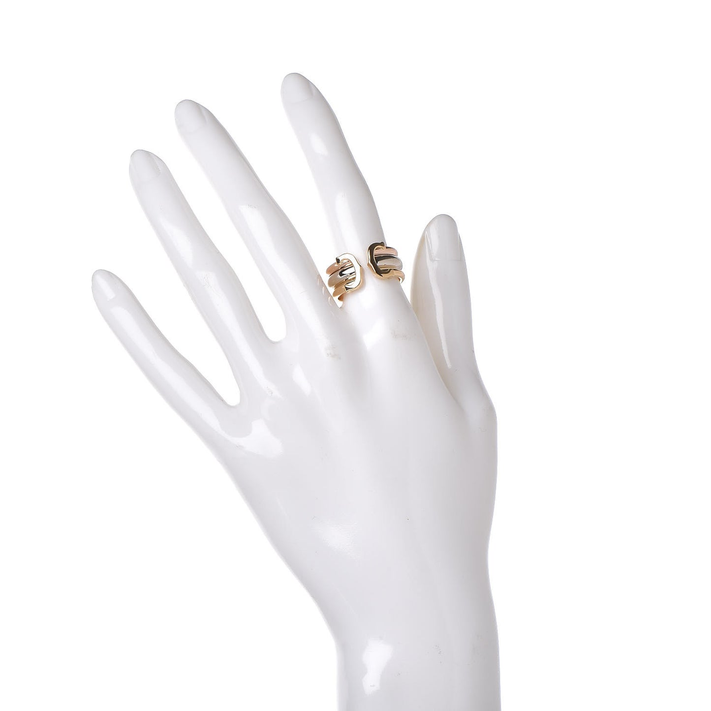 18K Pink Yellow White Gold C De Ring 52 6