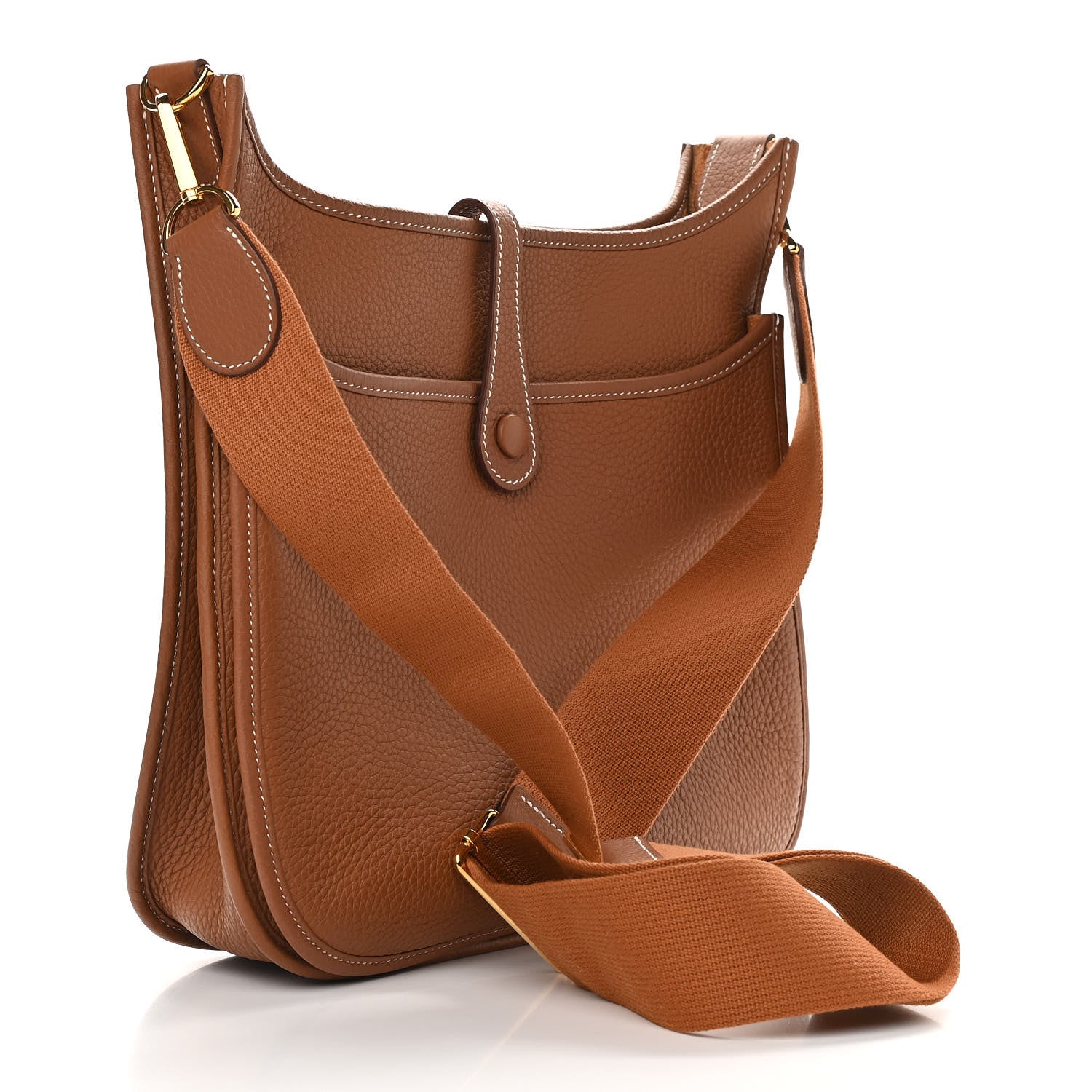 Hermes Taurillon Clemence Evelyne III PM Gold 3 of 11