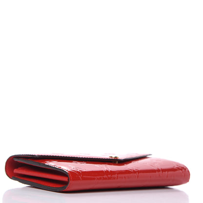 Louis Vuitton Vernis Sarah Wallet NM Cherry 4 of 8
