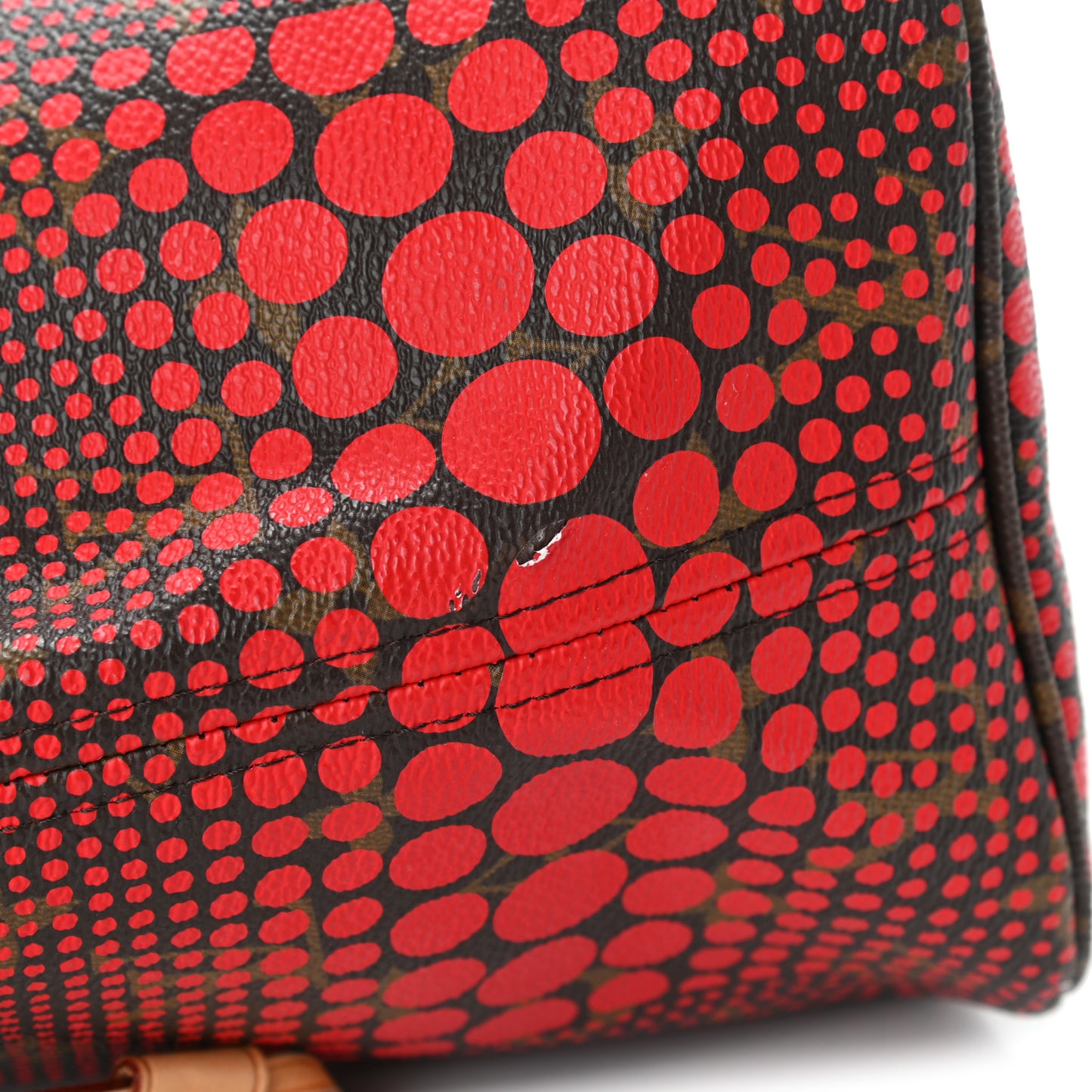 Monogram Kusama Waves Neverfull MM Red