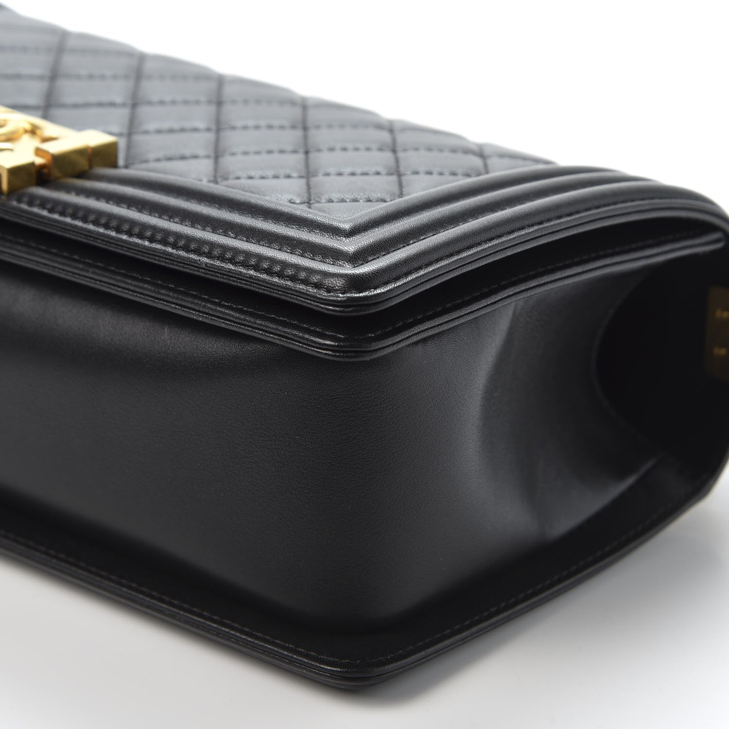 Chanel Lambskin Quilted Medium Boy Flap Black 6 of 10