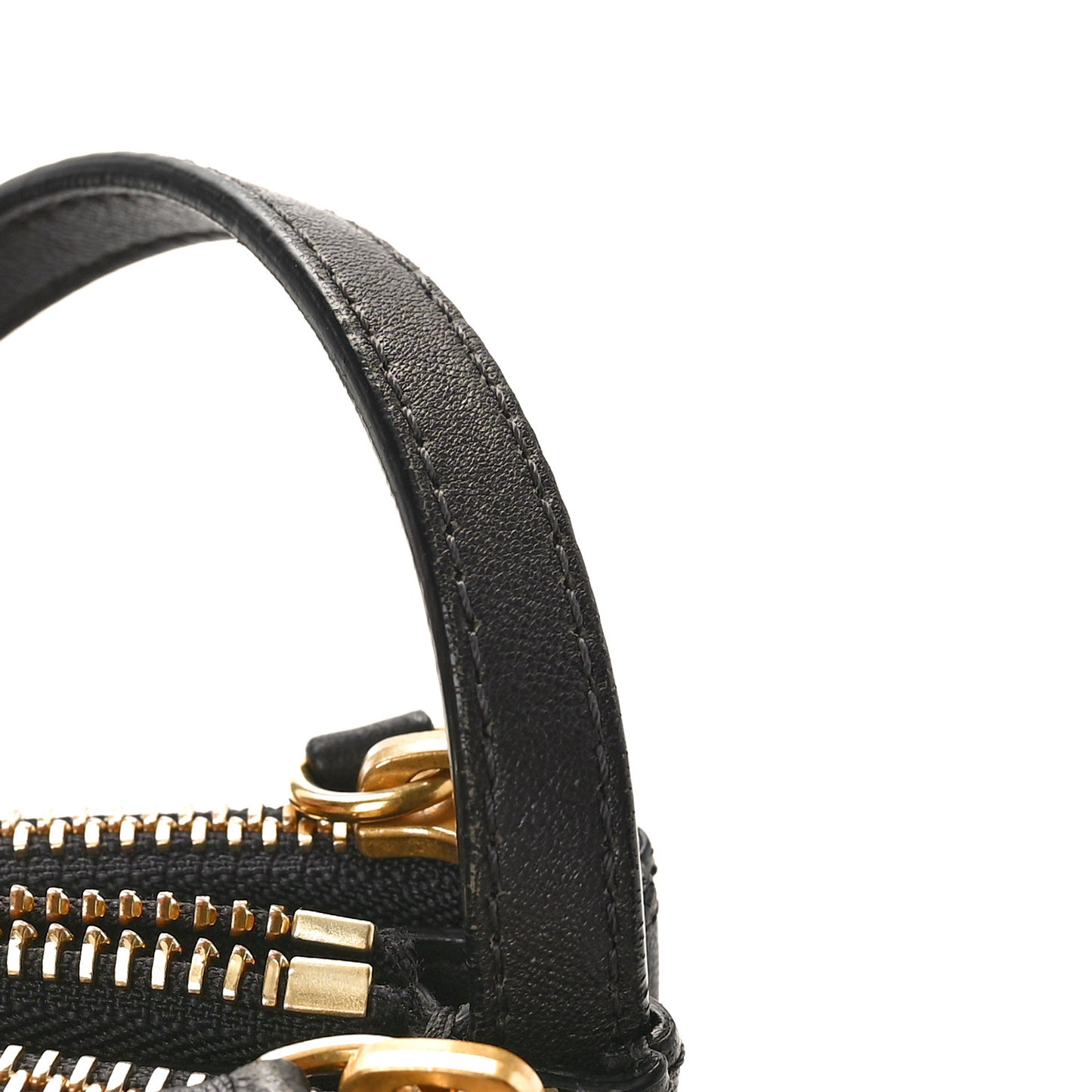 Lambskin Large Trio Crossbody Bag Black