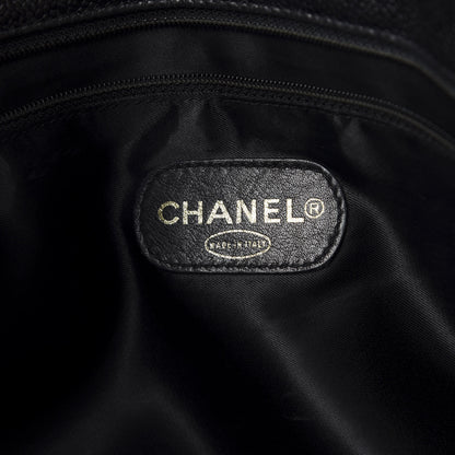 Chanel Caviar Large CC Shoulder Bag Black 10 of 13