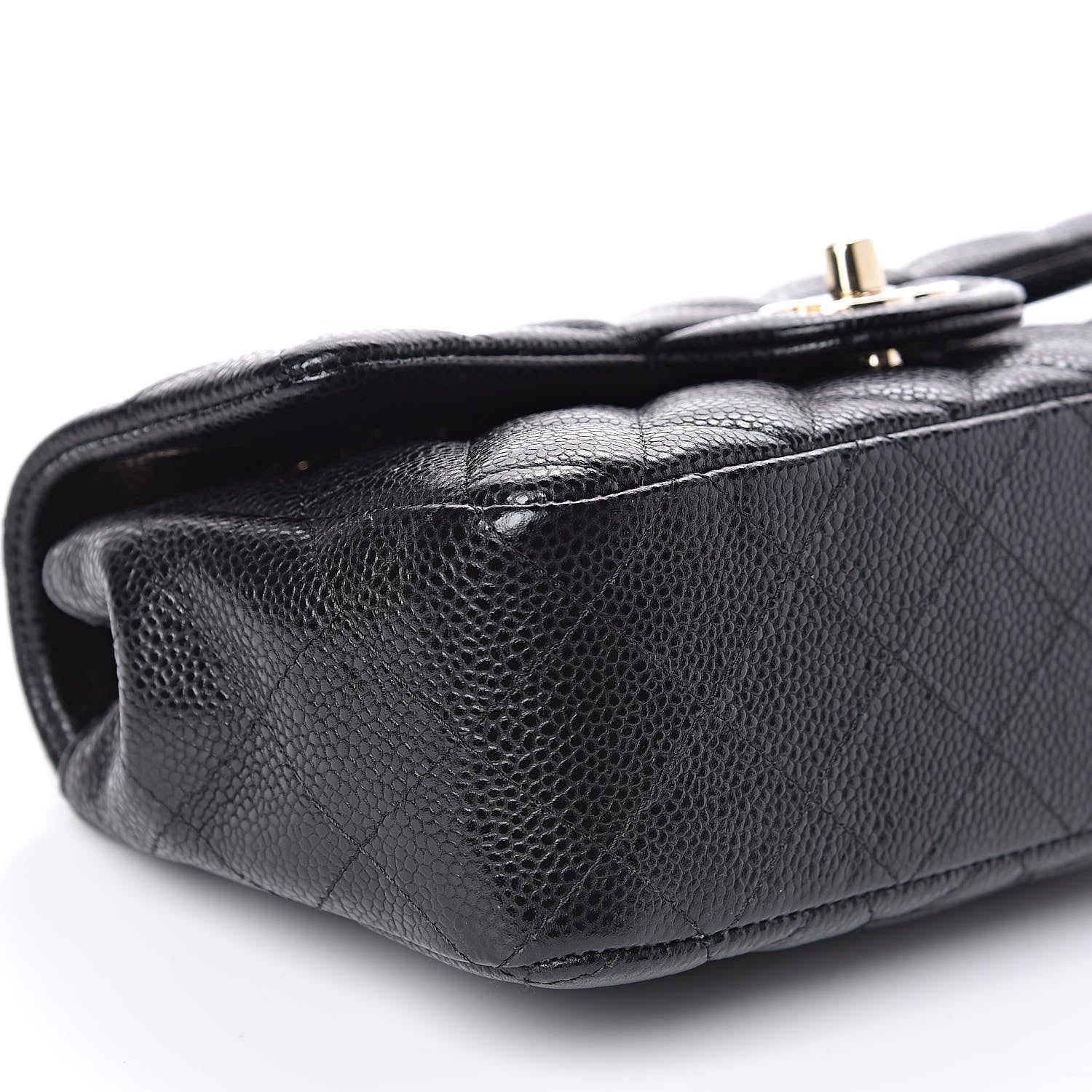 Chanel Caviar Quilted Mini Rectangular Flap Black 9 of 10