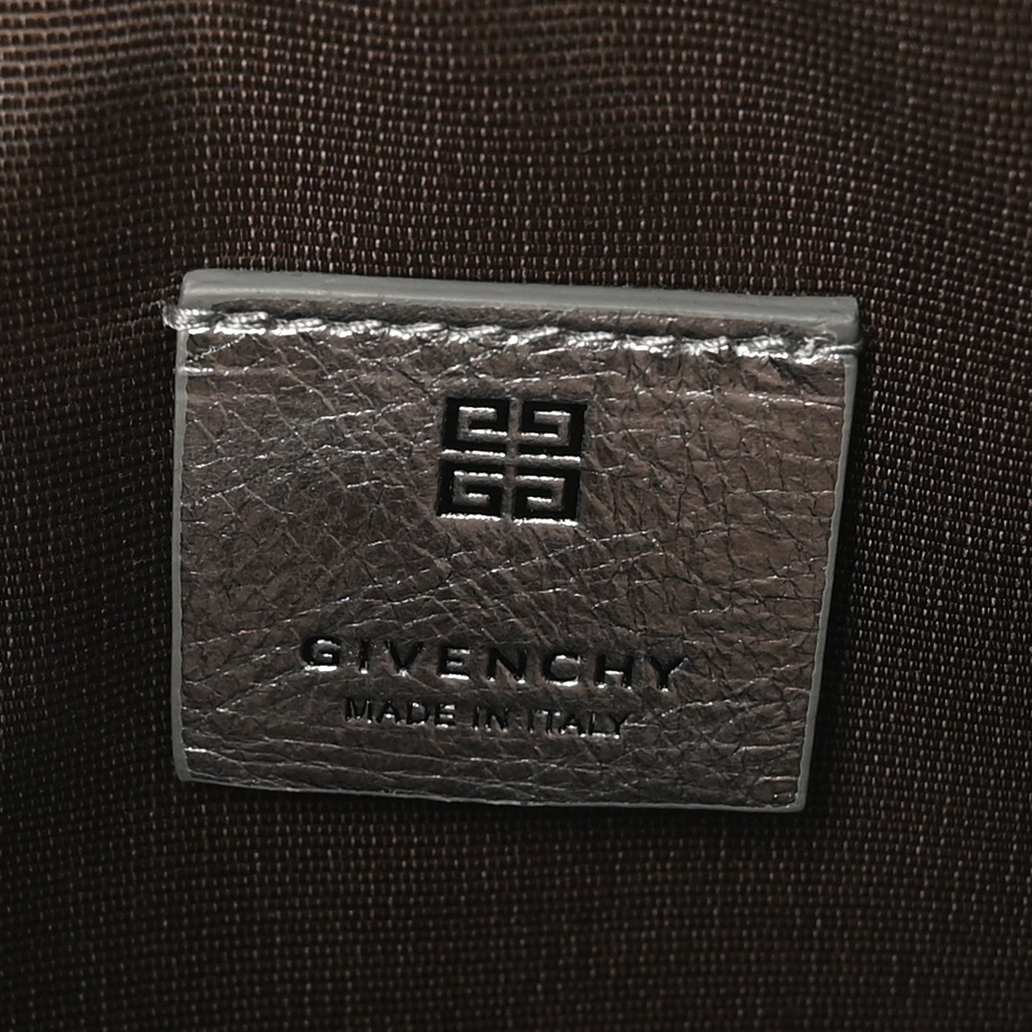 Givenchy Metallic Calfskin 4G Liquid Pouch Silver 6 of 8
