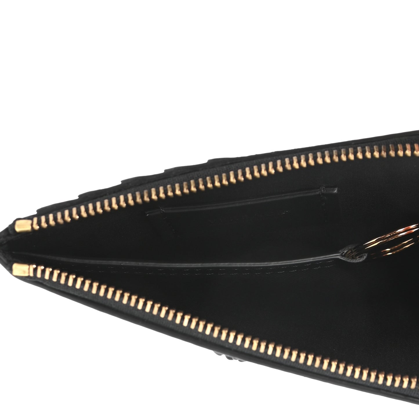 Nappa La Medusa Zip Pouch Card Holder Black
