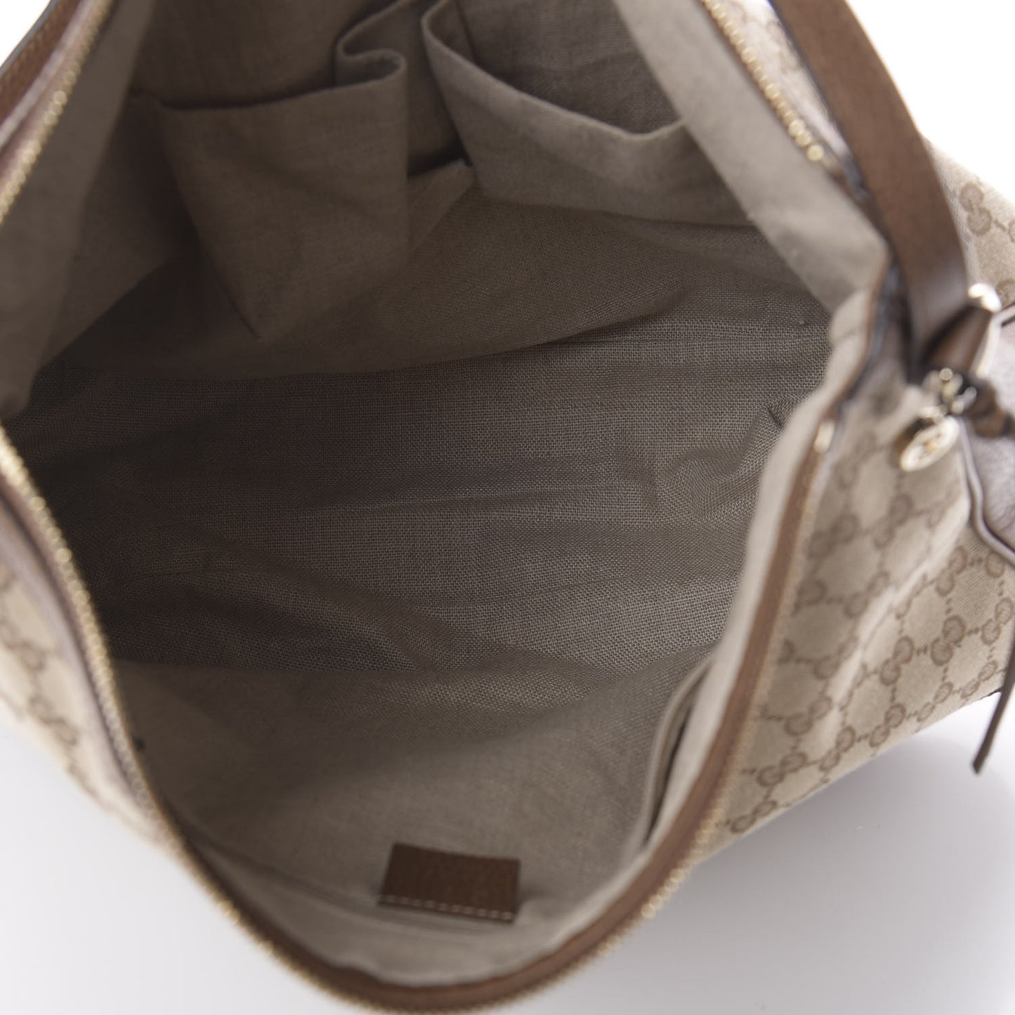 Soft GG Monogram Large Margaux Hobo Brown