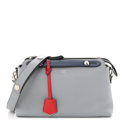 Fendi Vitello Dolce 4 Color Medium By The Way Boston Bag Ardesia Fiamma Multicolor 1 of 11
