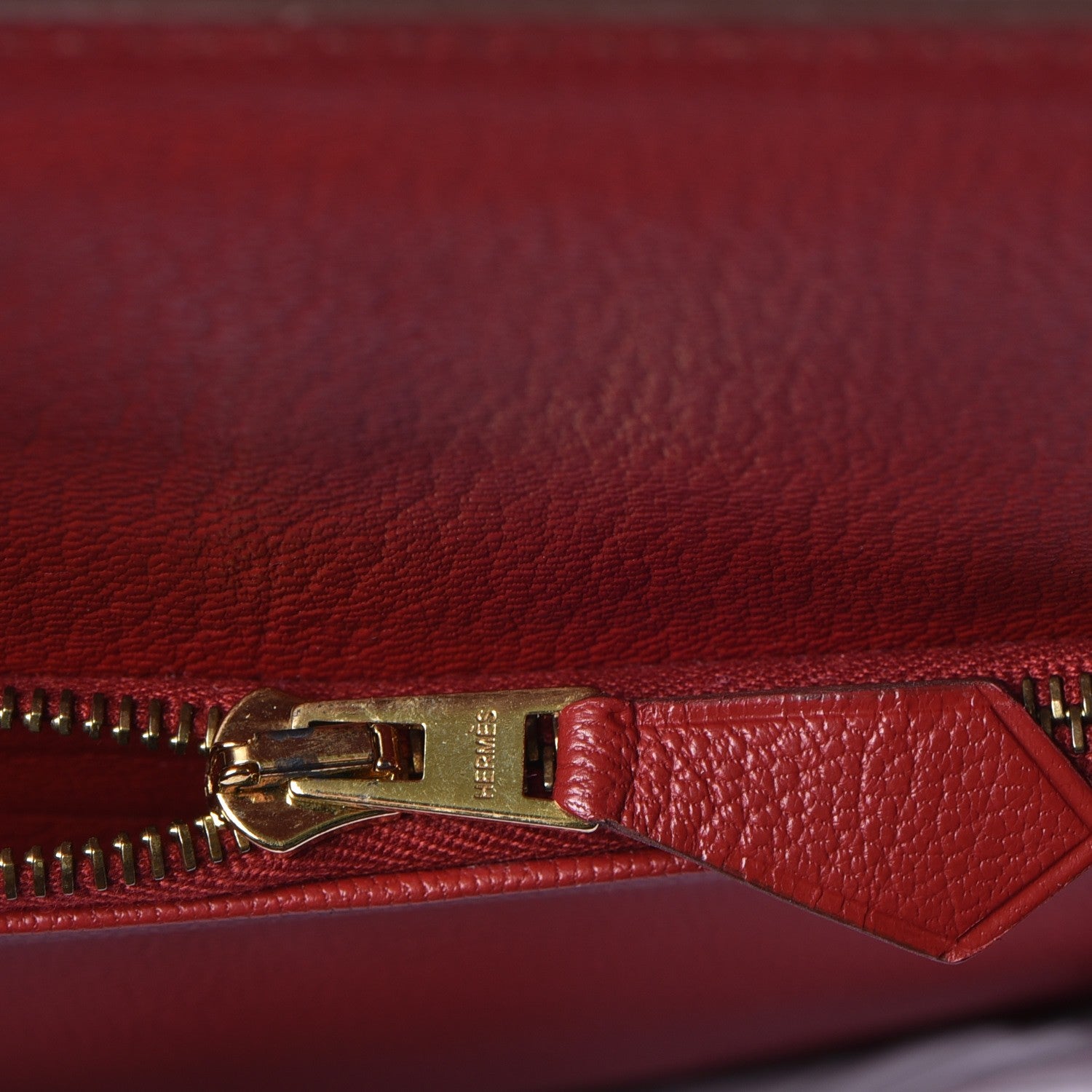 Hermes Togo Horseshoe Kelly Retourne 32 Bleu Electrique Rouge H 29 of 38
