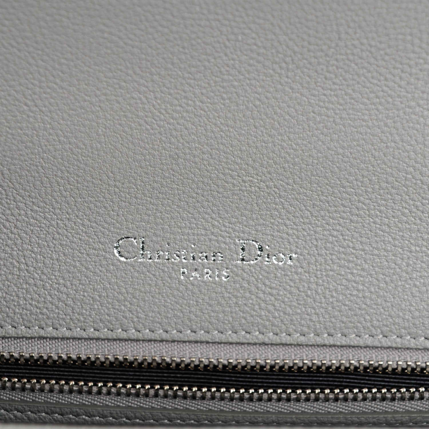 Christian Dior Grained Calfskin Medium Diorama Flap Bag Grey 5 of 8